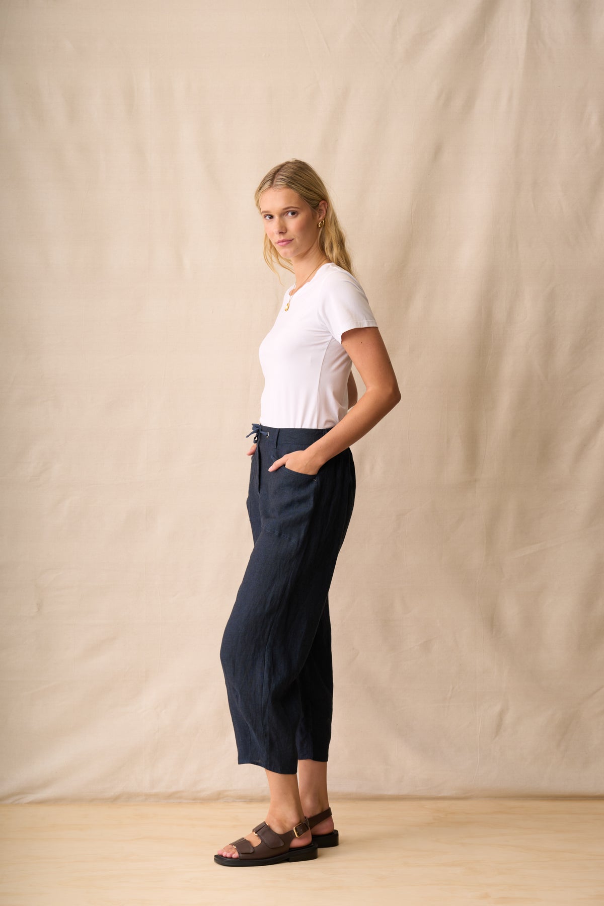 Neris Greer Pant - Twilight/Denim Stitch