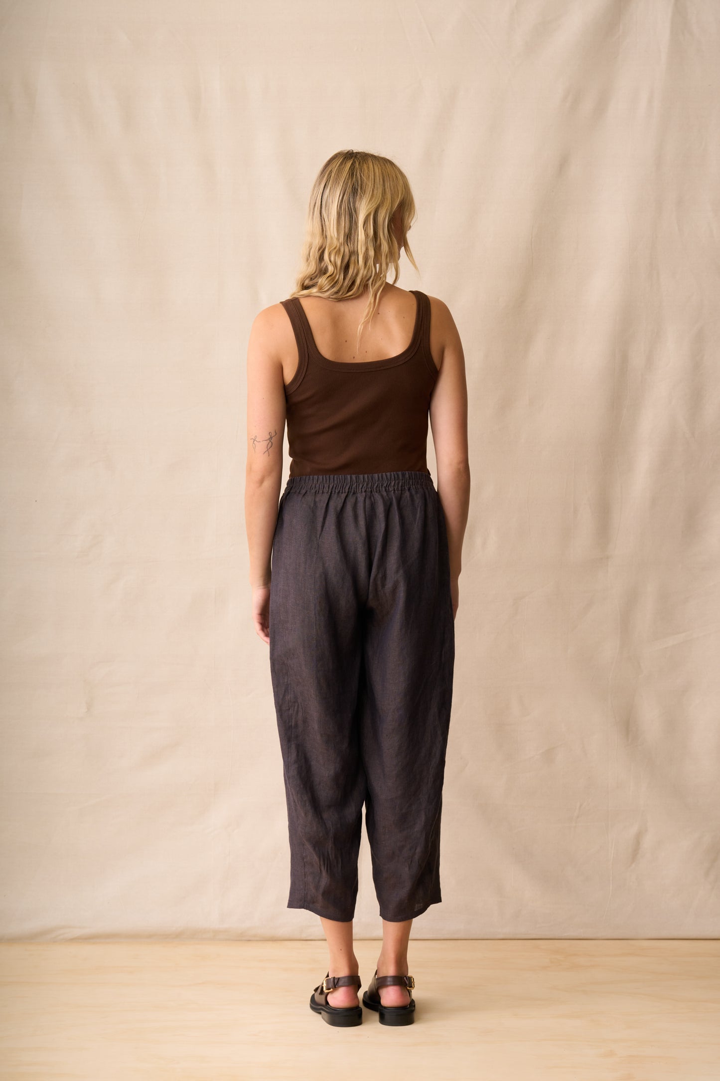 Neris Noah Square Neck Tank - Carob