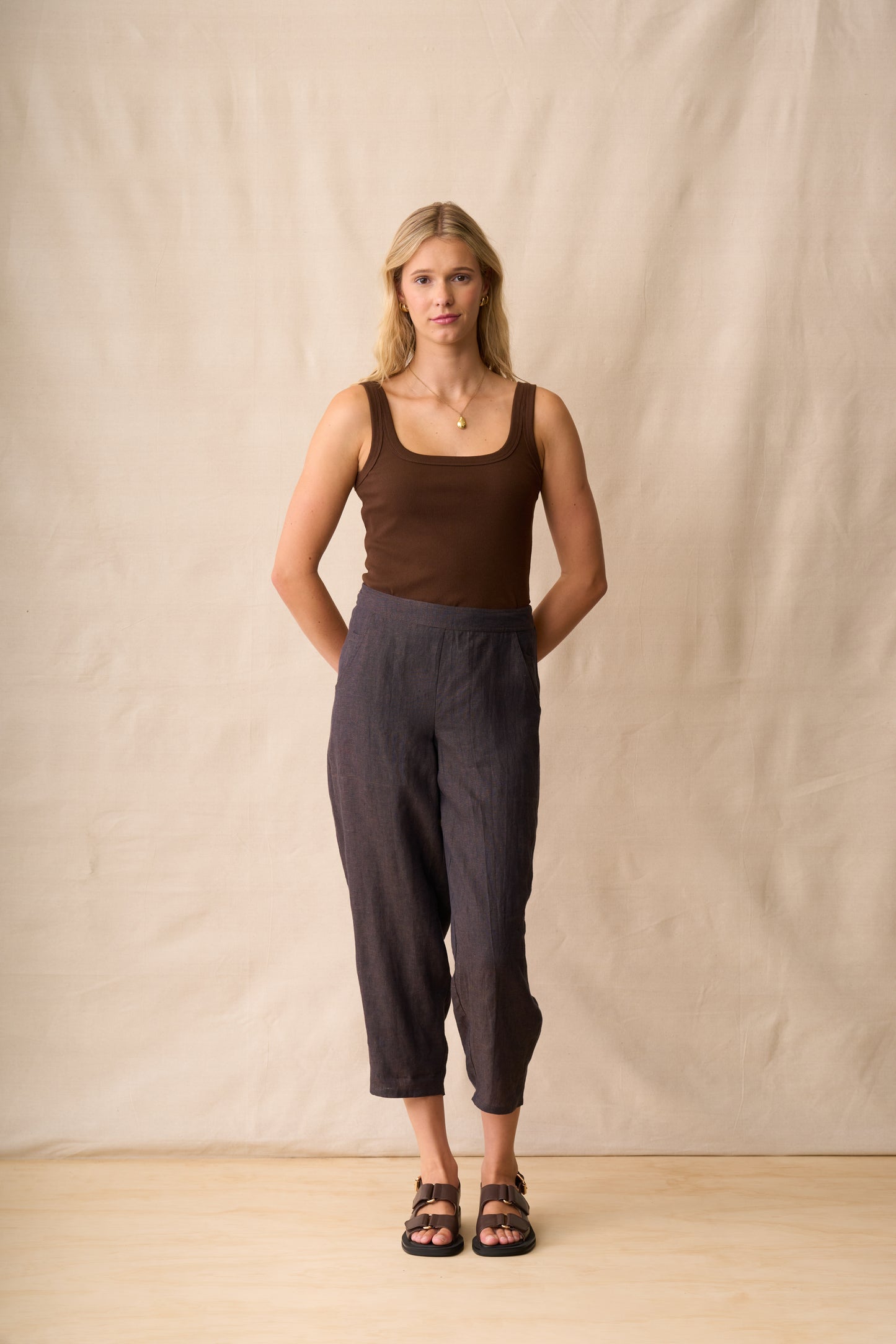 Neris Parker Pant - Hazel