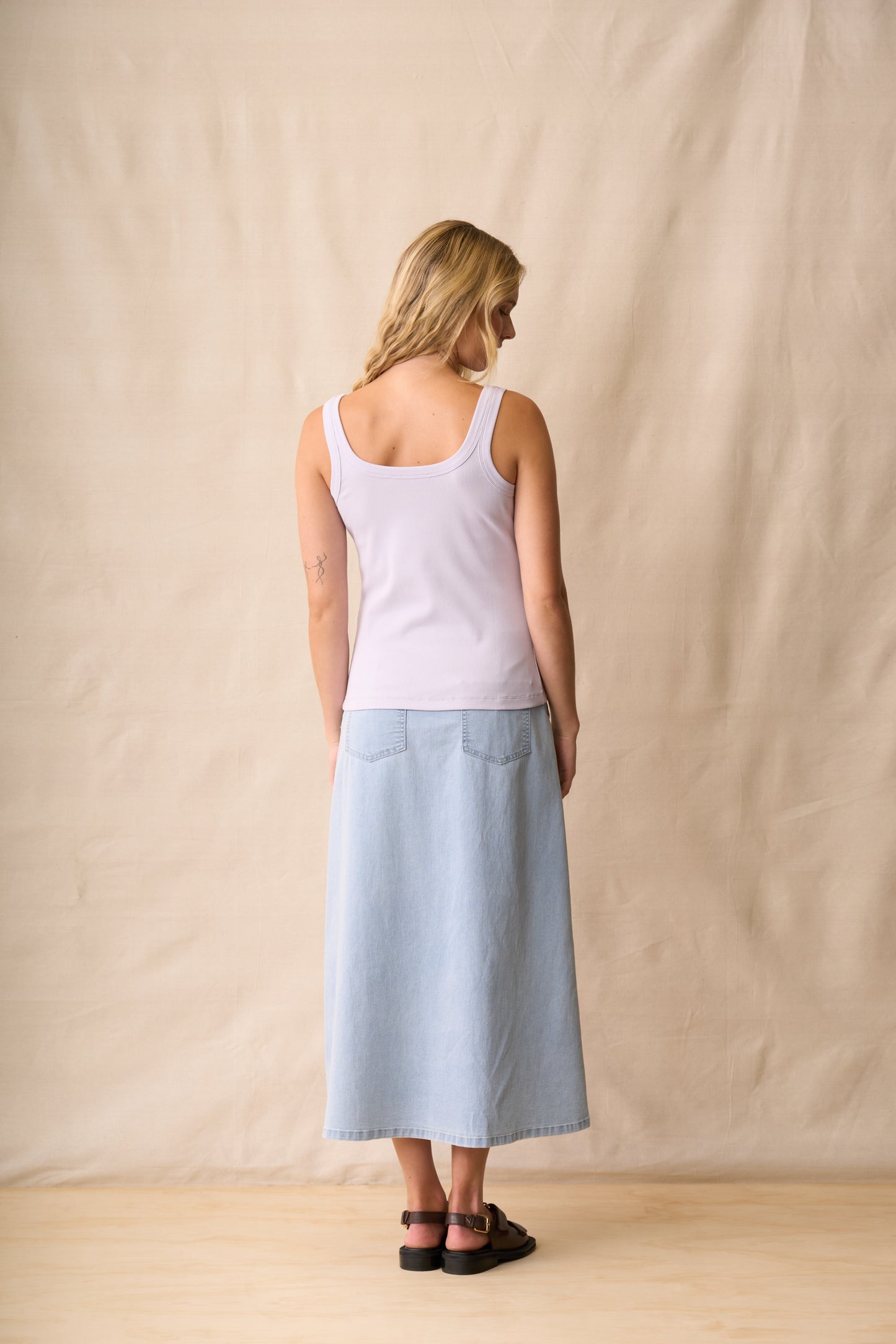 Neris Noah Square Neck Tank - Iris