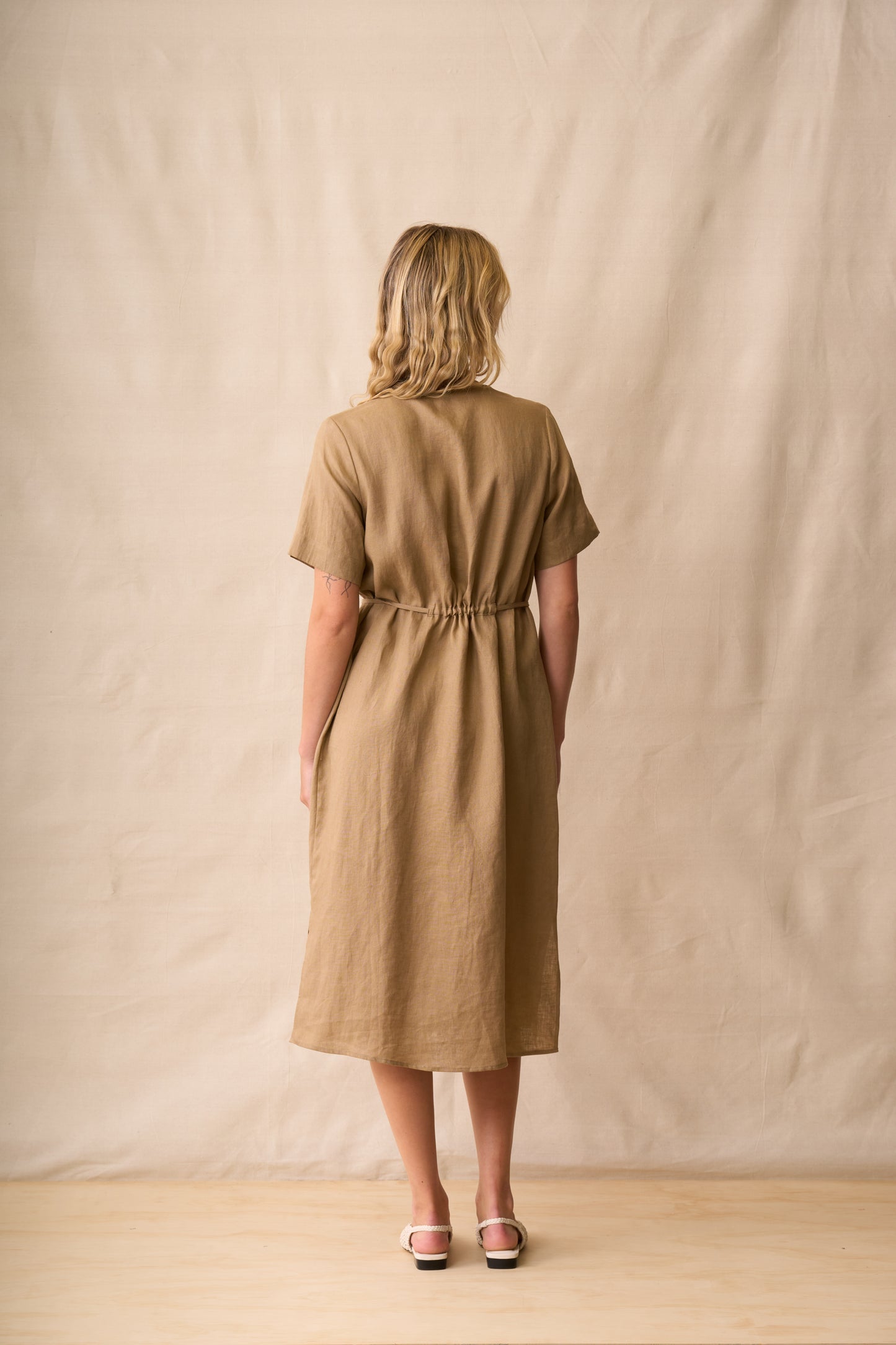 Neris Shiloh Dress - Biscotti