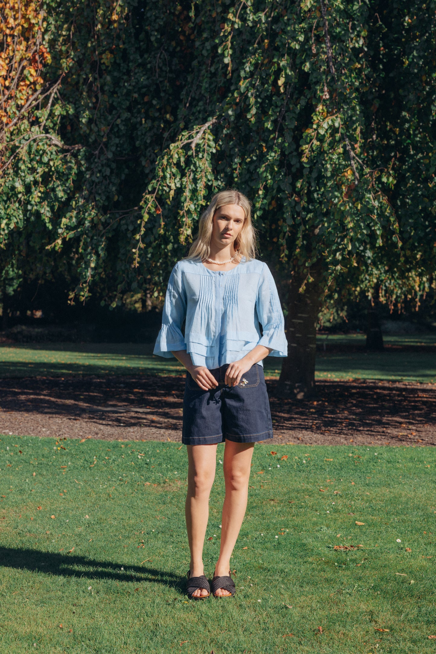 Neris Demi Short - Indigo