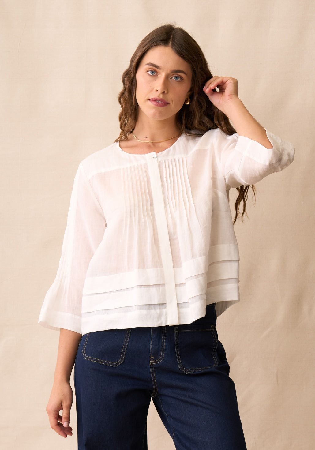 Neris Rumi Blouse - White
