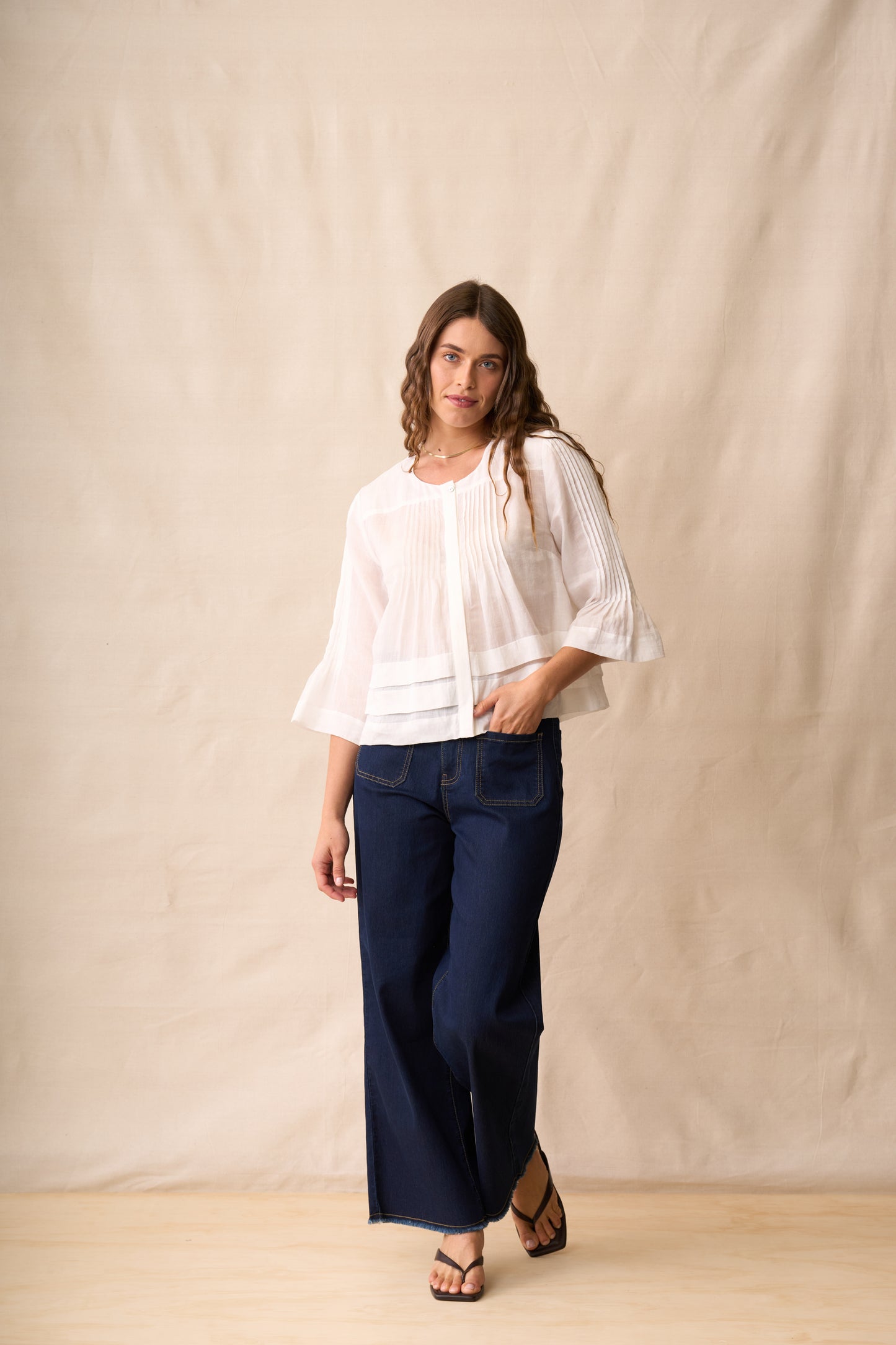 Neris Rumi Blouse - White