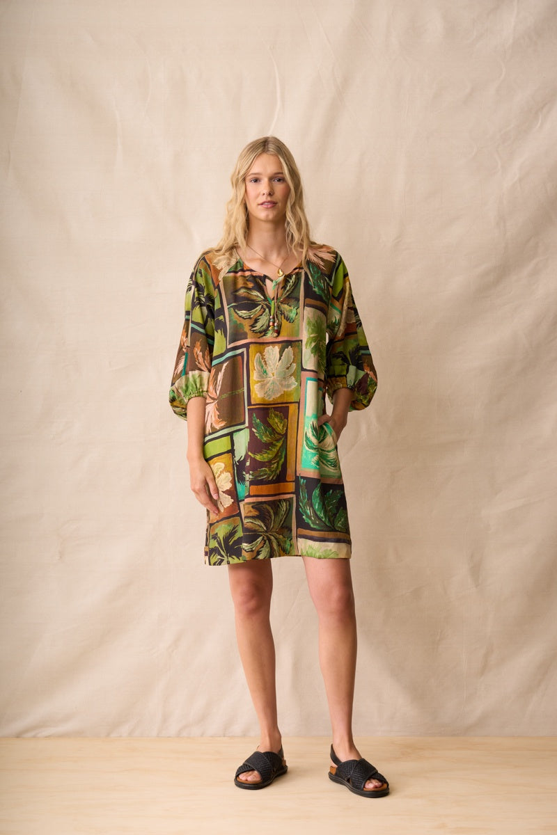 Neris Ramona Dress - Sunset Palms