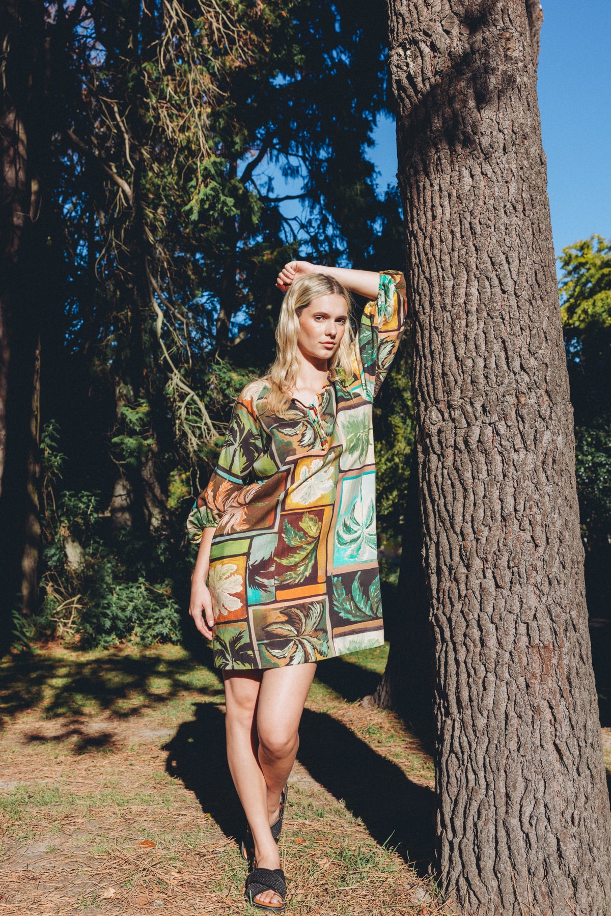 Neris Ramona Dress - Sunset Palms
