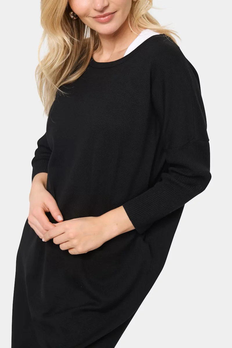 Saint Tropez Mila Roundneck Dress - Black