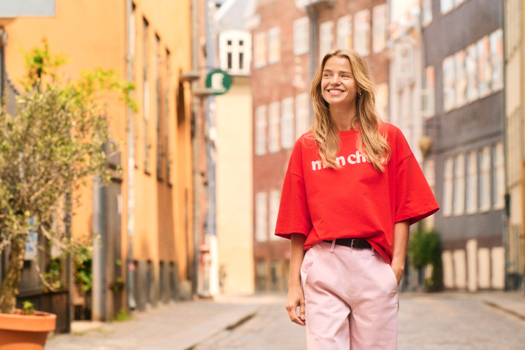 Saint Tropez Panna SS Sweatshirt - Fiery Red
