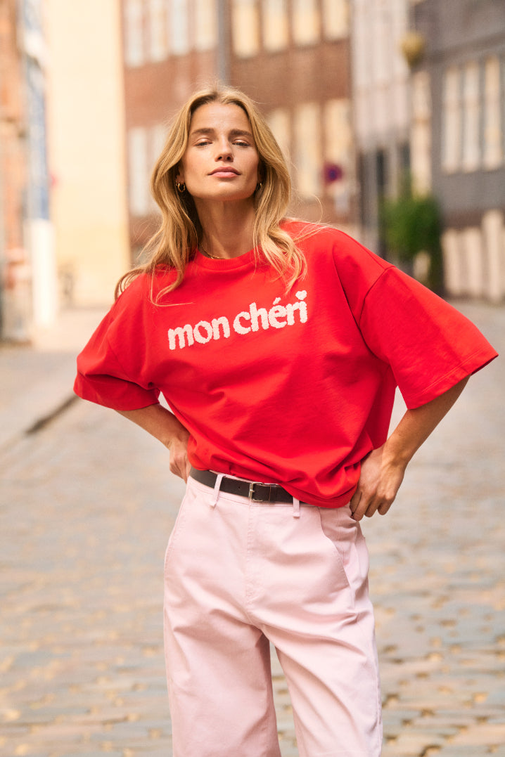 Saint Tropez Panna SS Sweatshirt - Fiery Red