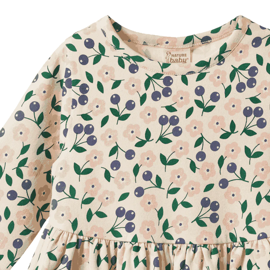 Nature Baby Long Sleeve Twirl Dress - Grande Briarwood Print