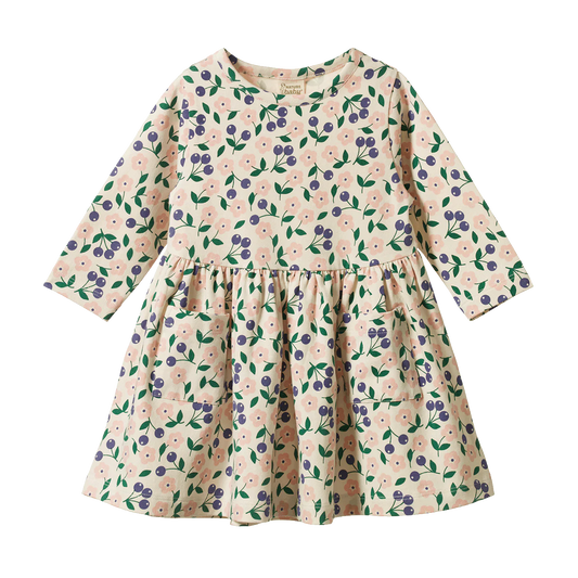 Nature Baby Long Sleeve Twirl Dress - Grande Briarwood Print