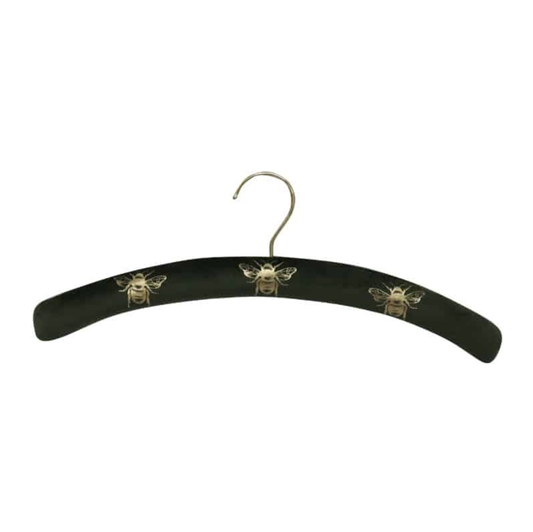 Le Forge Velvet Bee Coat Hanger - Green/Gold
