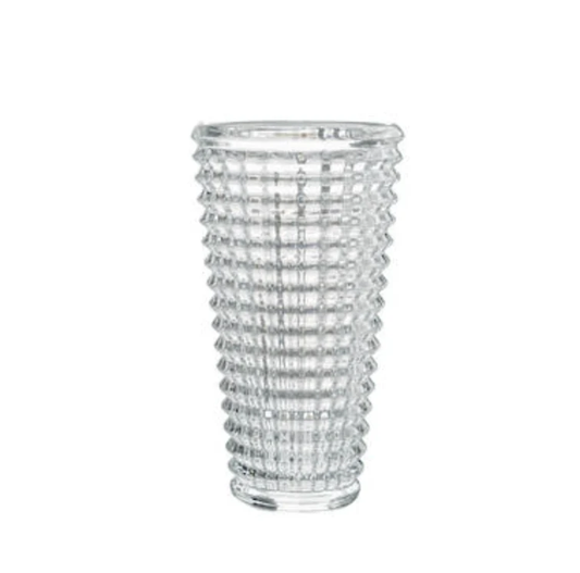 Flower Systems Facet Round Cut Glass Vase - Small