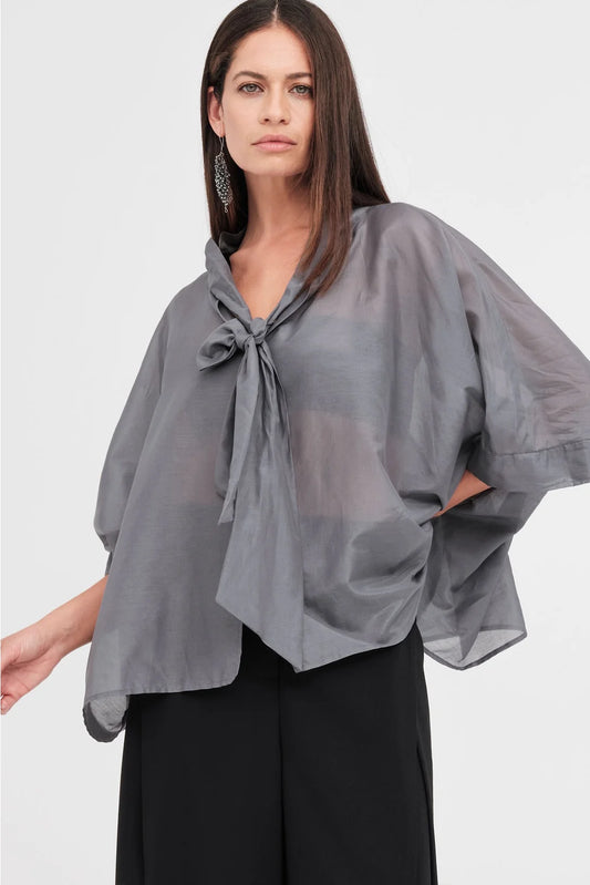 Taylor Sectaire Top - Asphalt