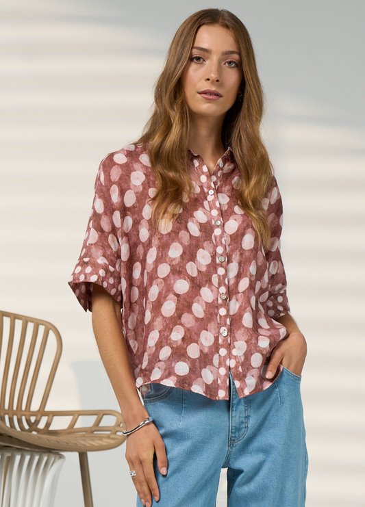 Madly Sweetly Vision Shirt - Cocoa Multi