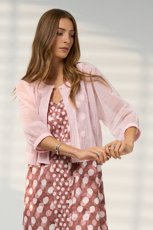 Madly Sweetly Frame Jacket - Blush