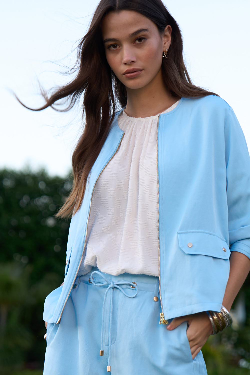 Loobie's Story Chena Jacket - Ice Blue