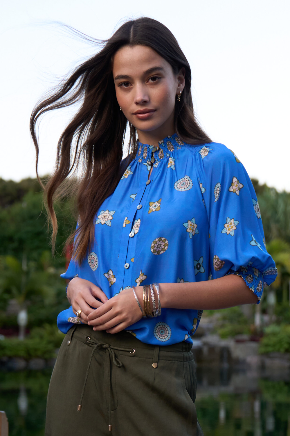 Loobie's Story Dambulla Shirt - Azure Multi