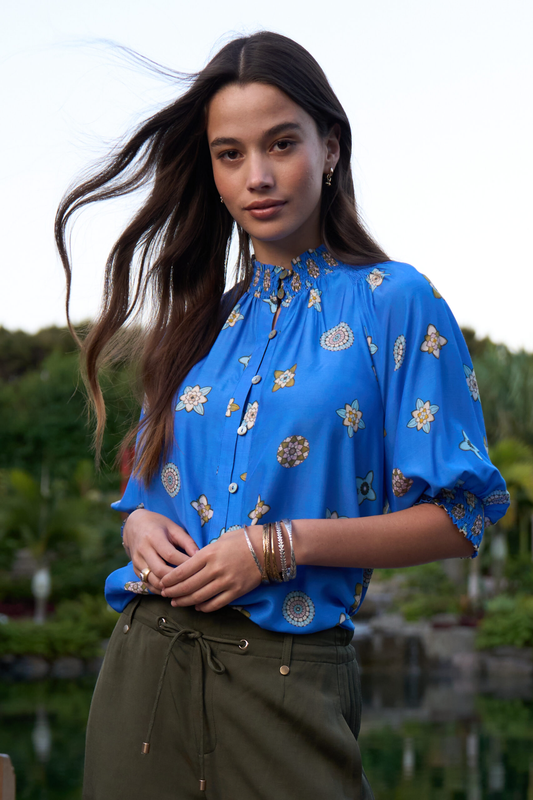 Loobie's Story Dambulla Shirt - Azure Multi