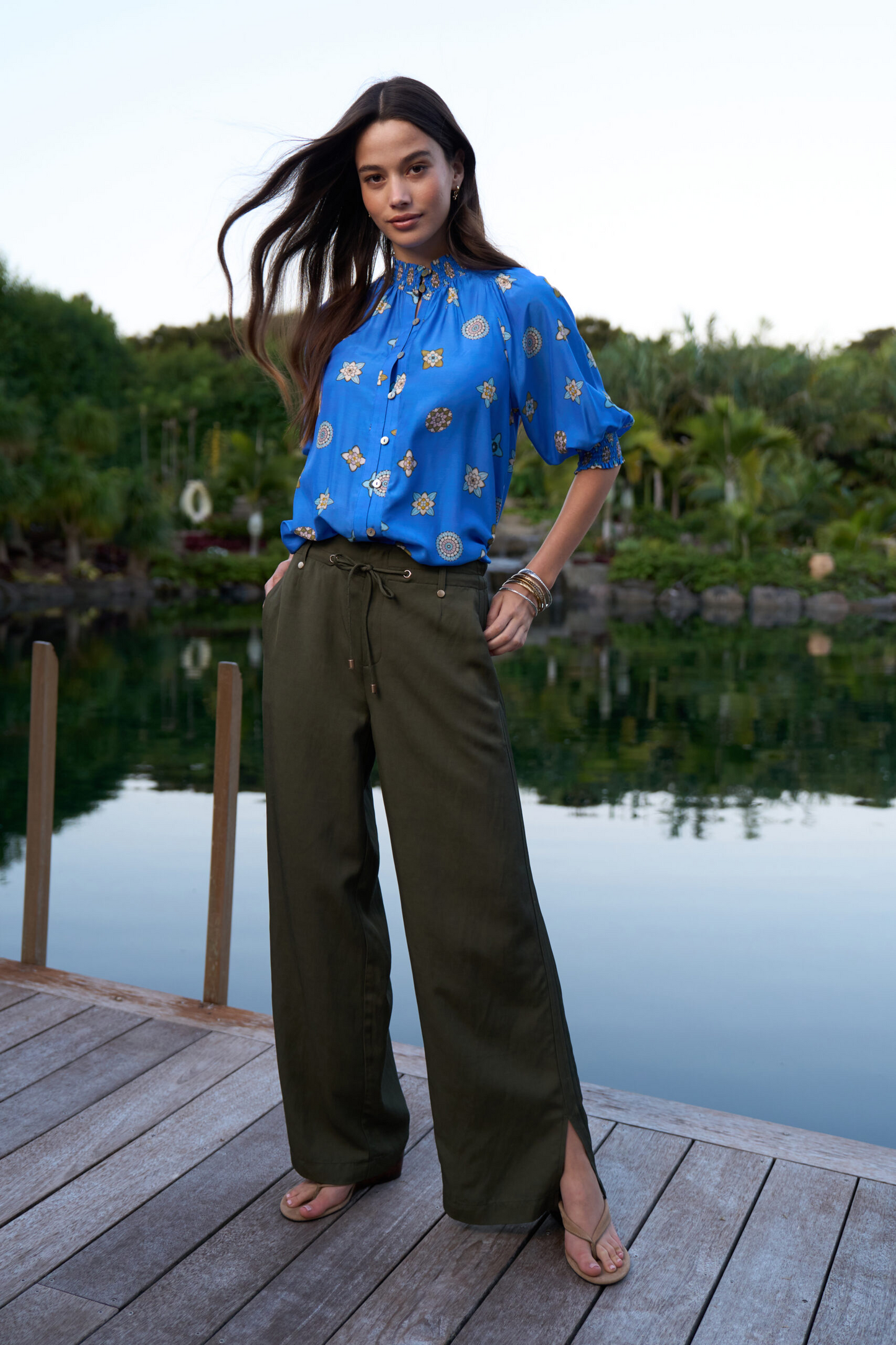 Loobie's Story Dambulla Shirt - Azure Multi