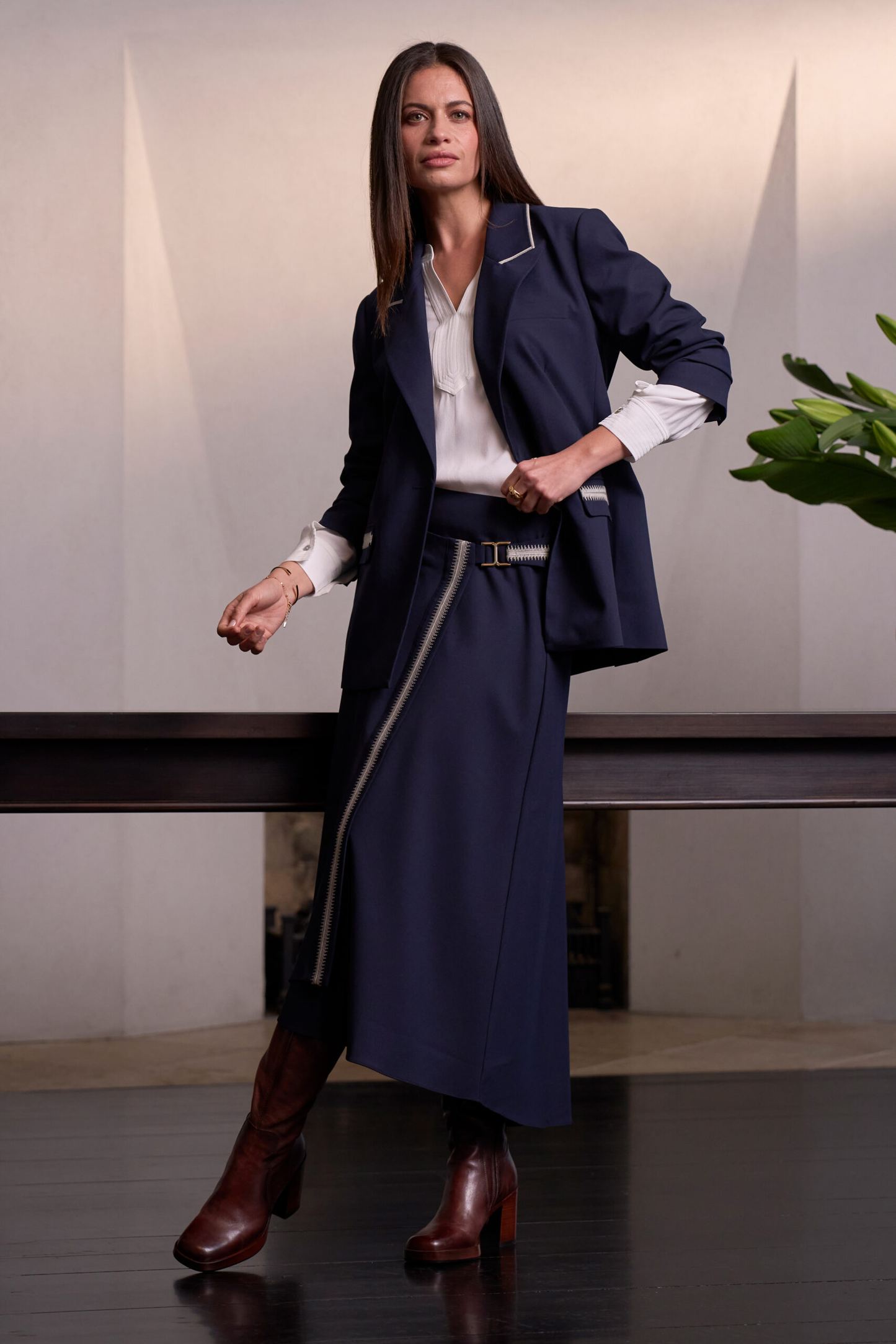 Loobie's Story Bespoke Skirt - Indigo