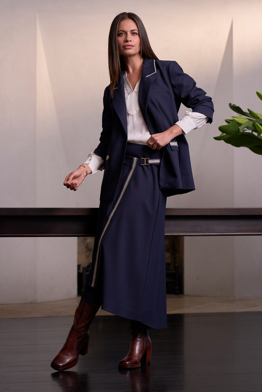 Loobie's Story Bespoke Skirt - Indigo