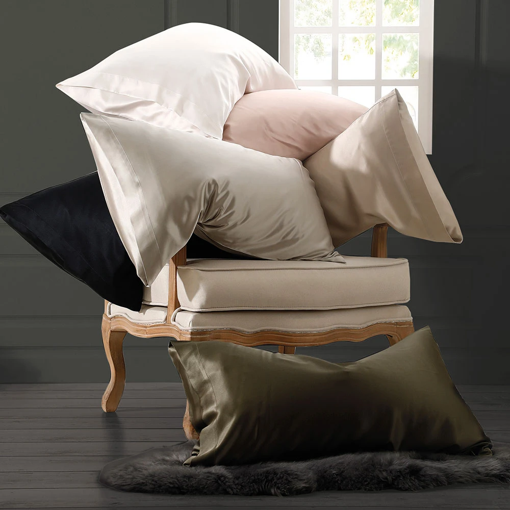MM Linen Silk Pillowcover- Champagne