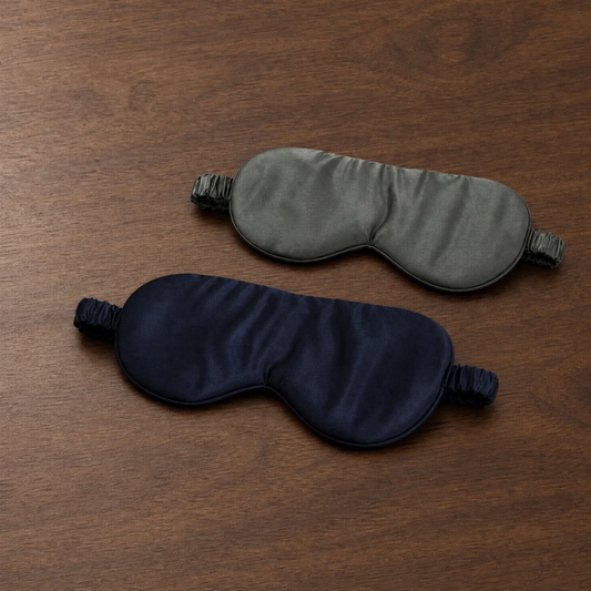 MM Linen Silk Eye Mask - Olive