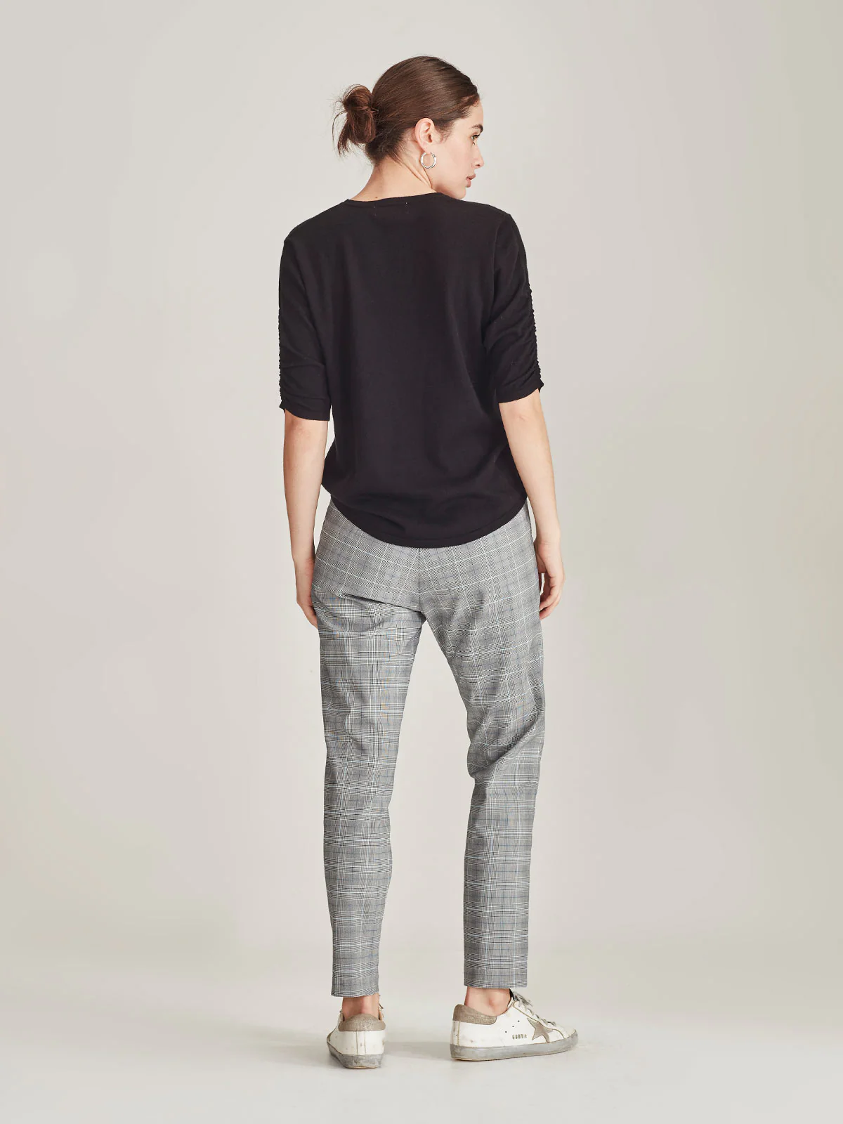 Sills Emily Check Jogger - Navy Check