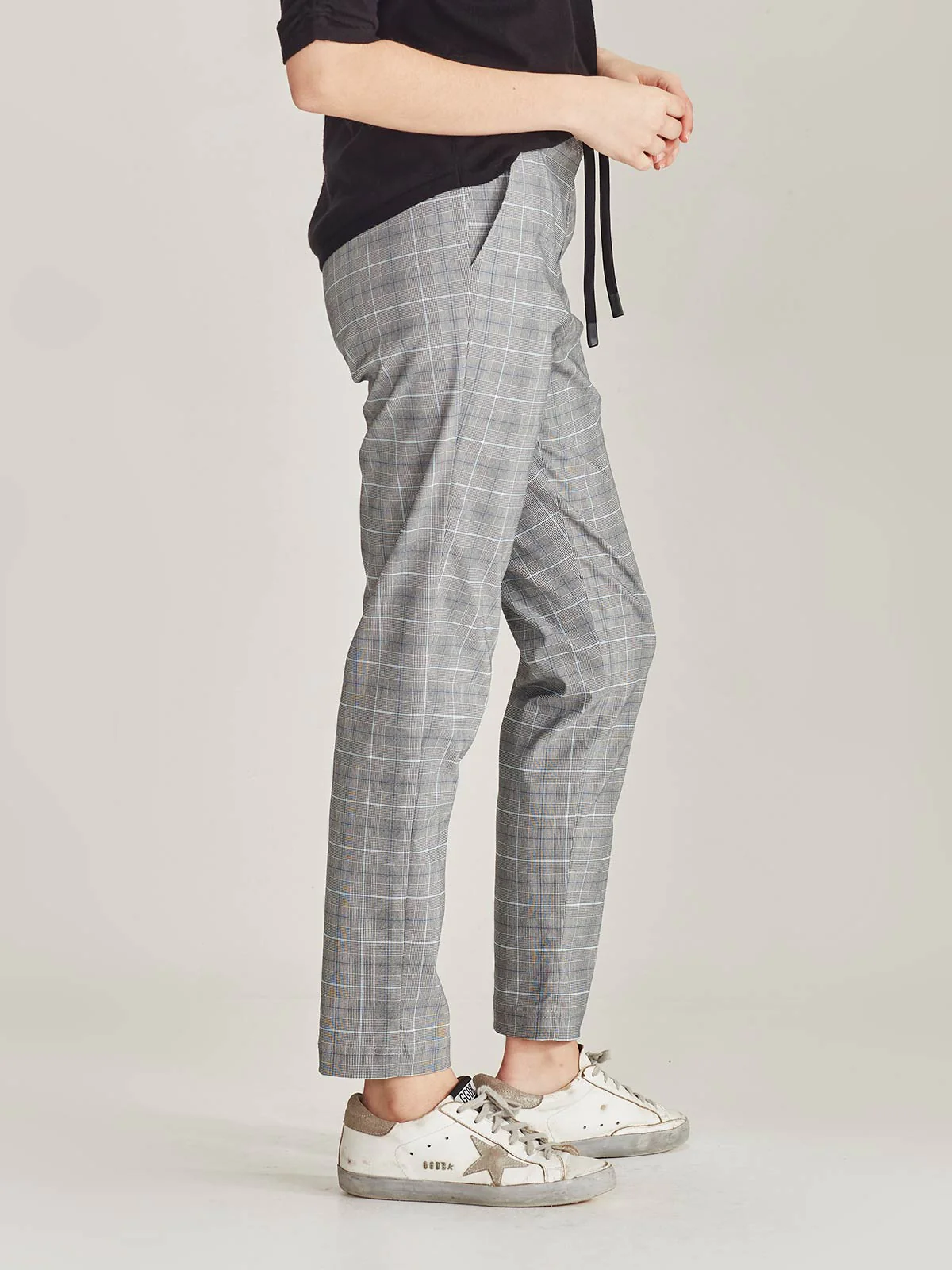 Sills Emily Check Jogger - Navy Check