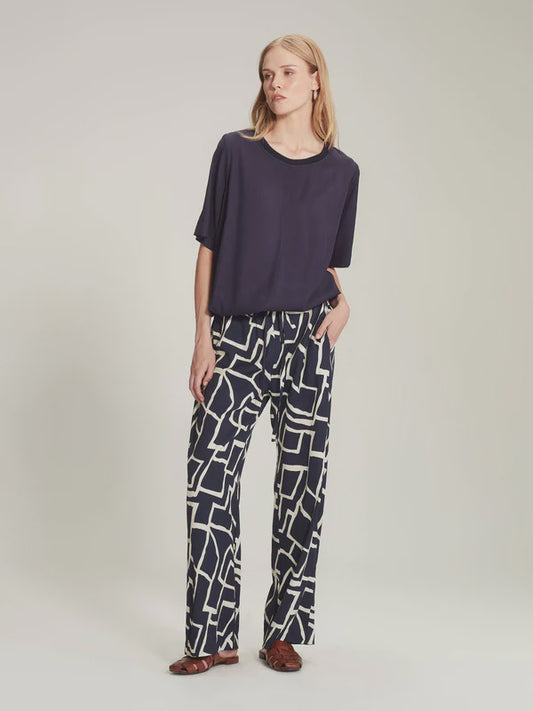 Sills Bennett Print Pant - Navy