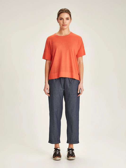 Sills Skara Merino Tee - Solar Orange