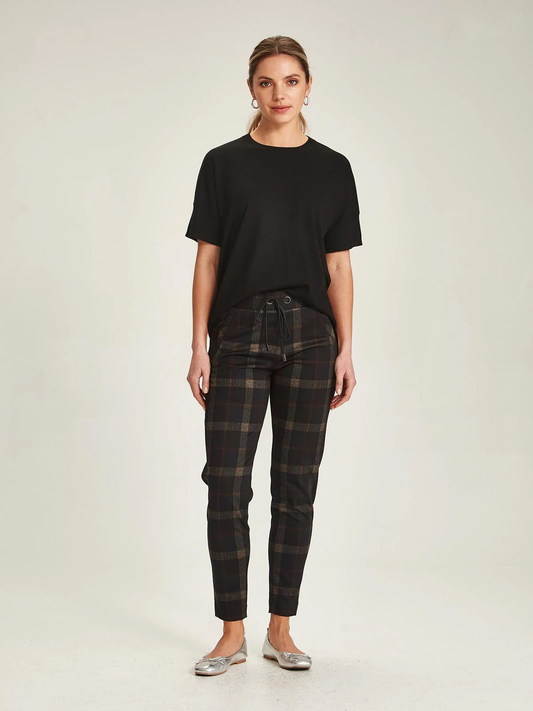 Sills Ko Check Jogger - Black Check