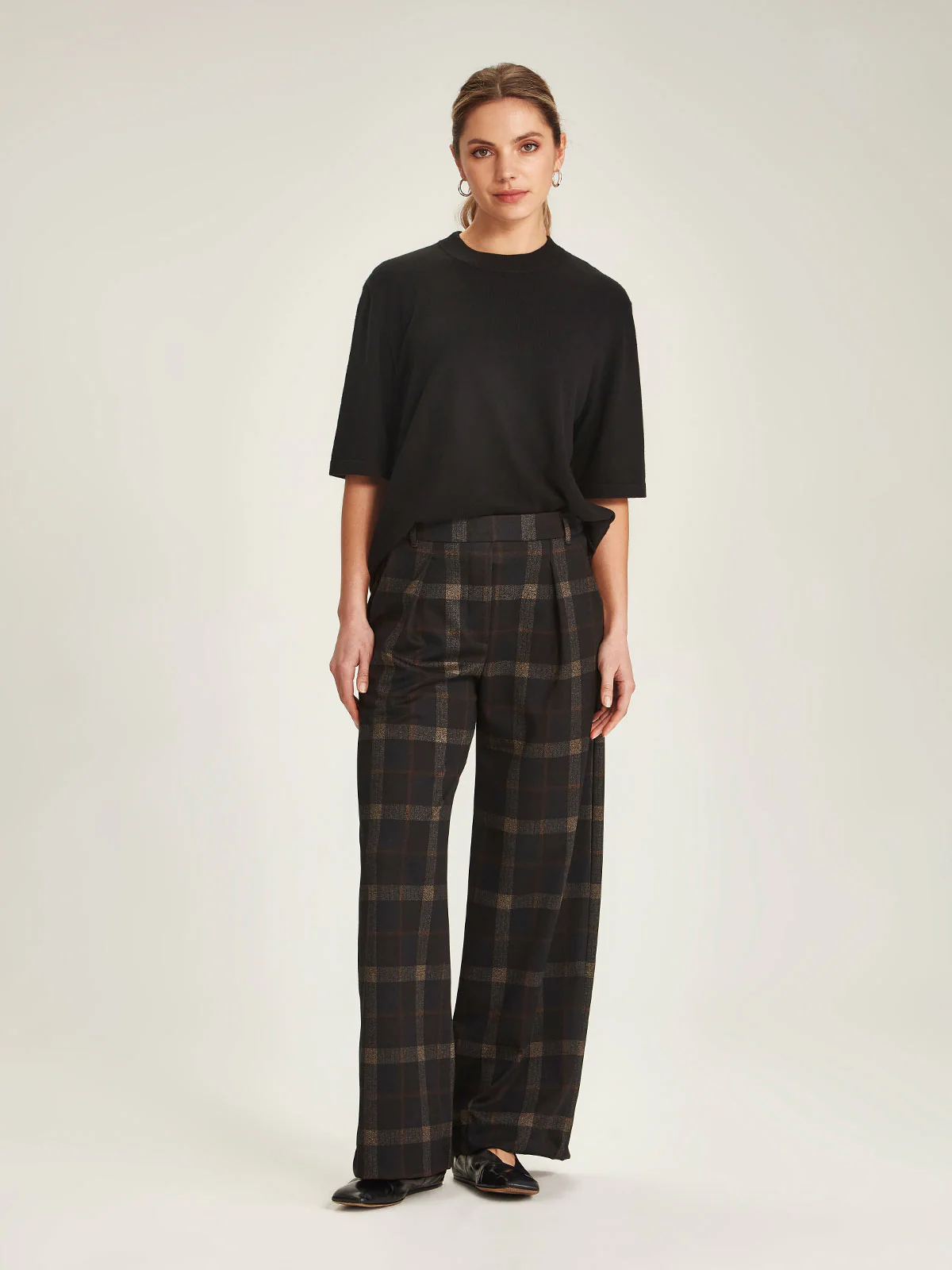 Sills Kelsey Check Pant - Black Check