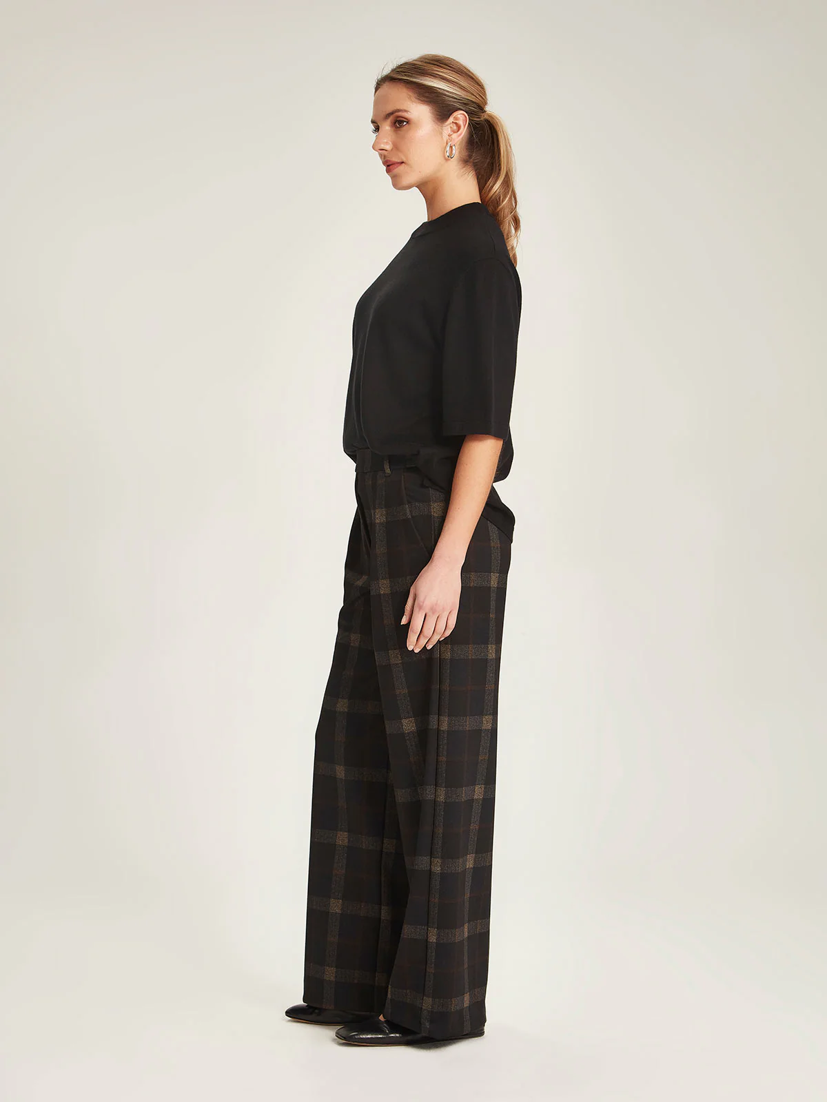 Sills Kelsey Check Pant - Black Check