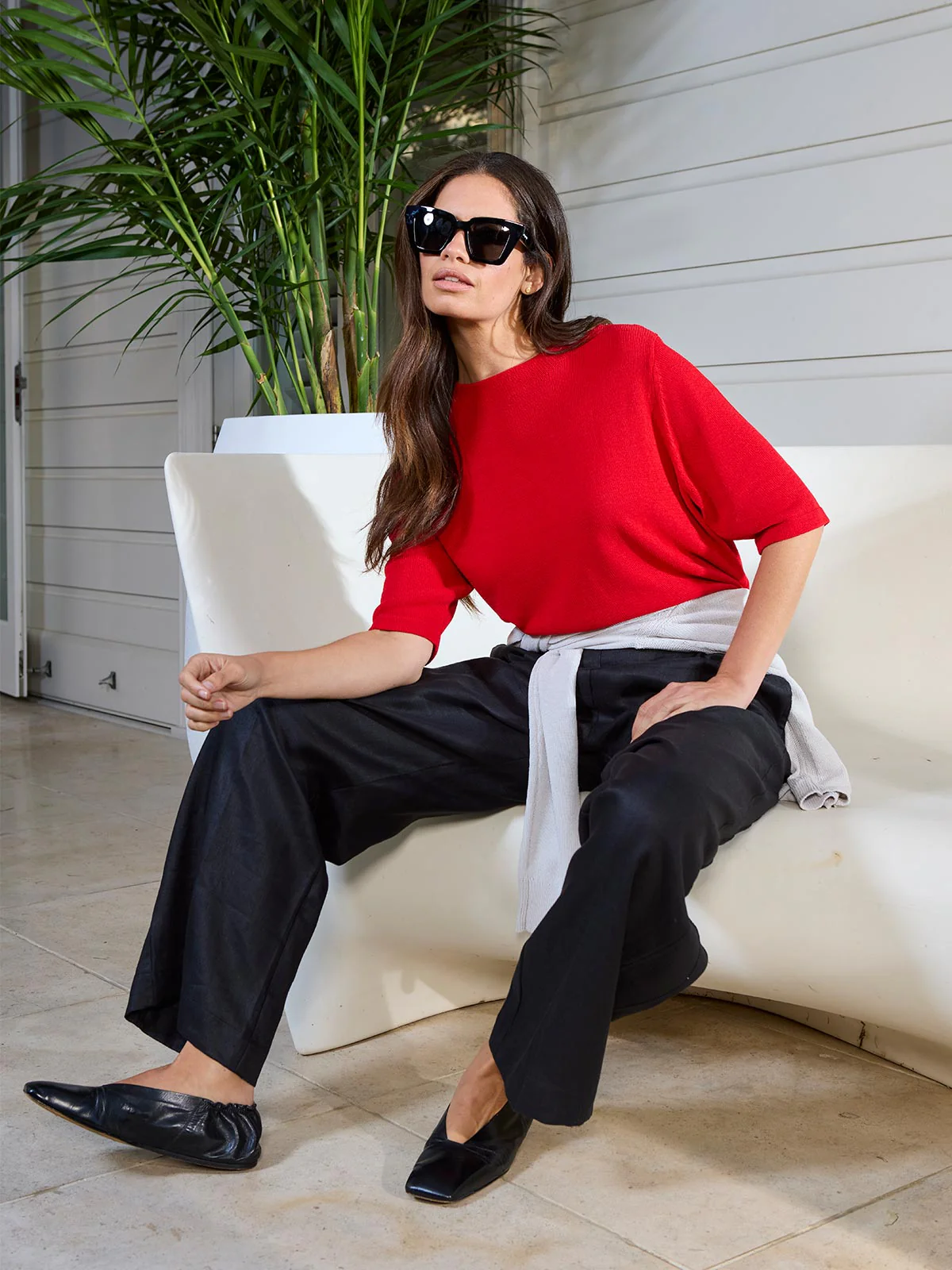 Sills Echo Knit Tee - Scarlet