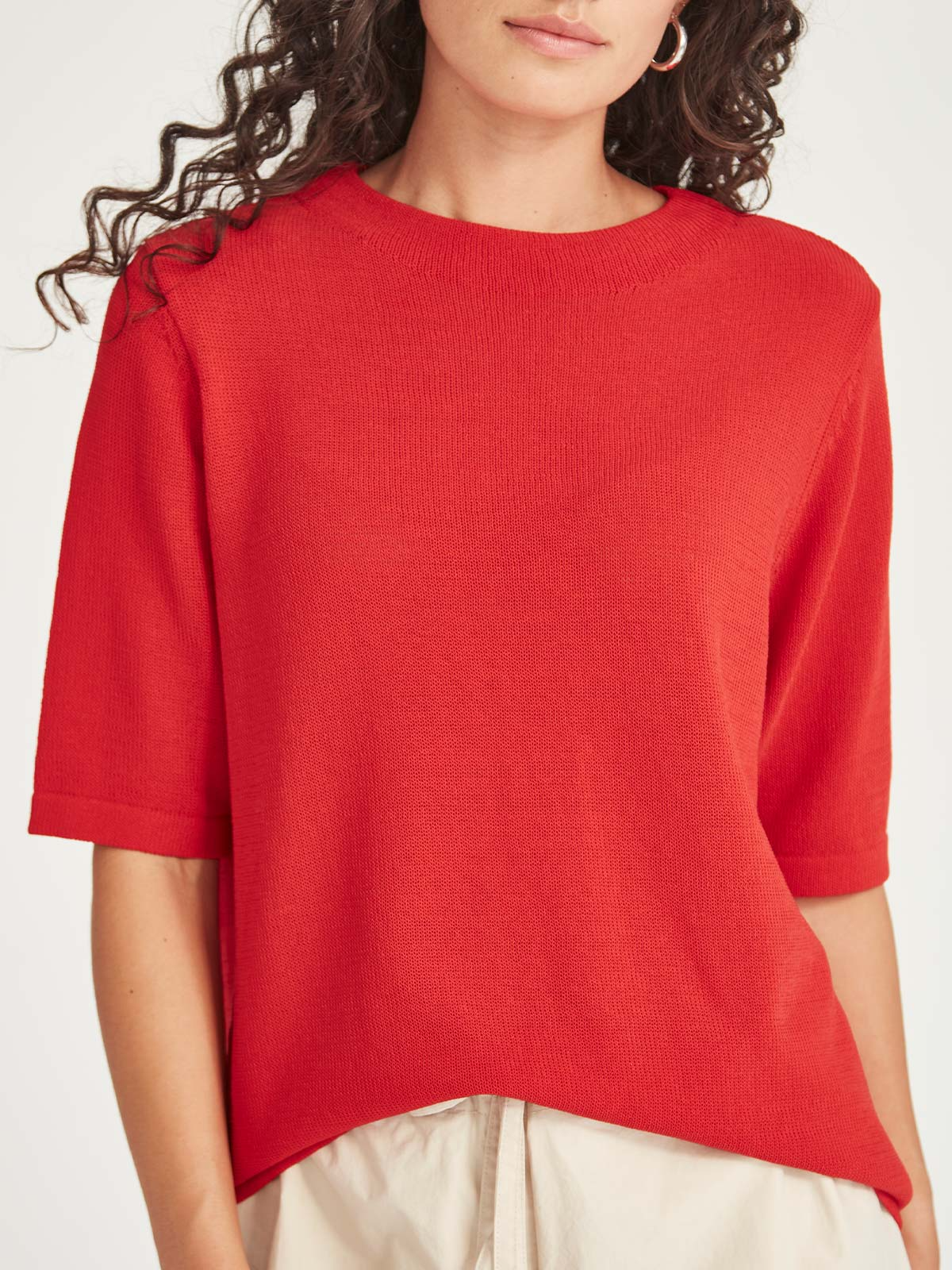 Sills Echo Knit Tee - Scarlet