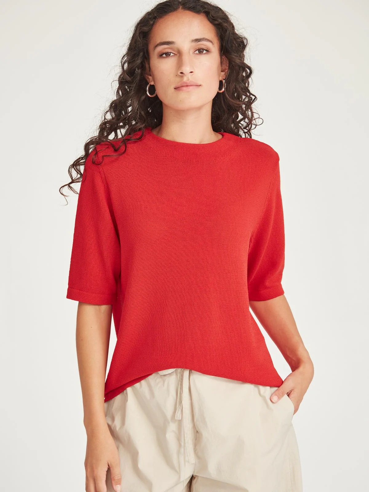 Sills Echo Knit Tee - Scarlet