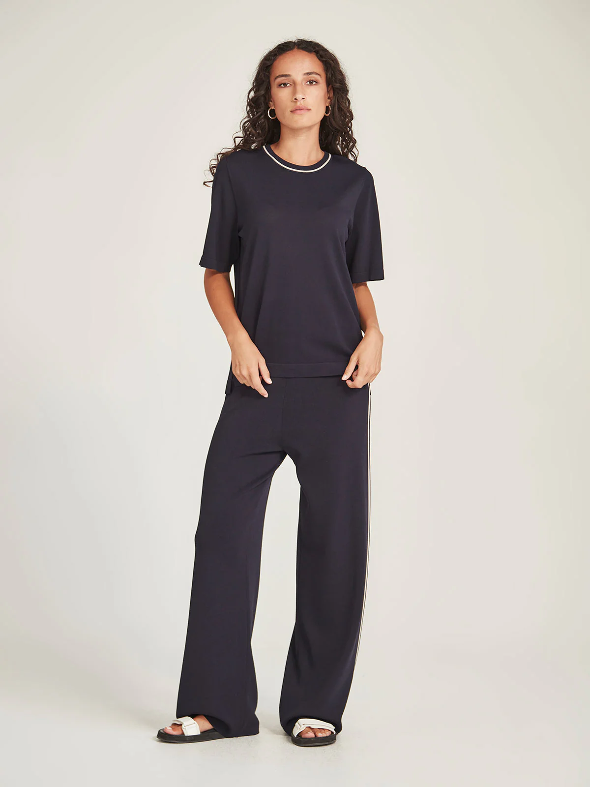 Sills Gemma Knit Tee - Navy