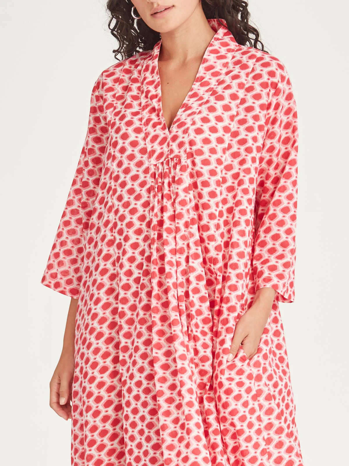 Sills Anjali Spot Dress - Pink Spot