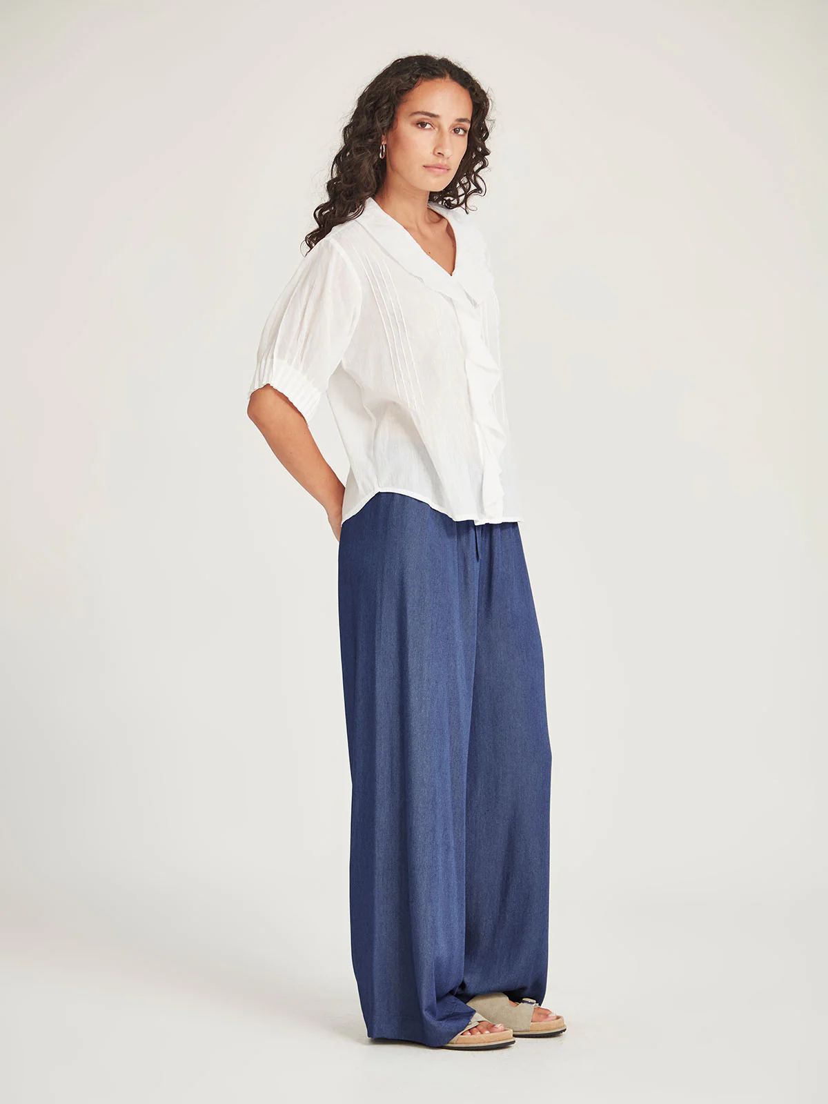 Sills Elodie Ruffle Blouse - White