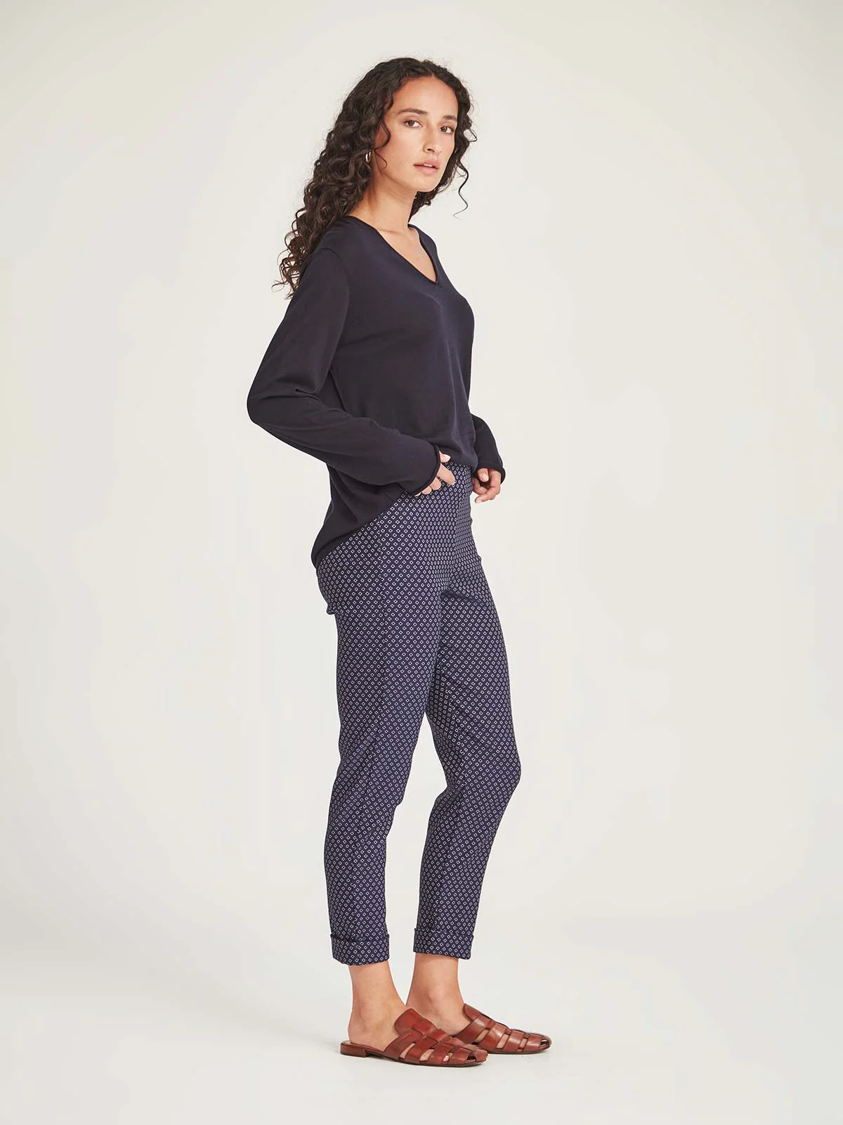 Sills Renata Sport Hepburn Pant - Navy Spot