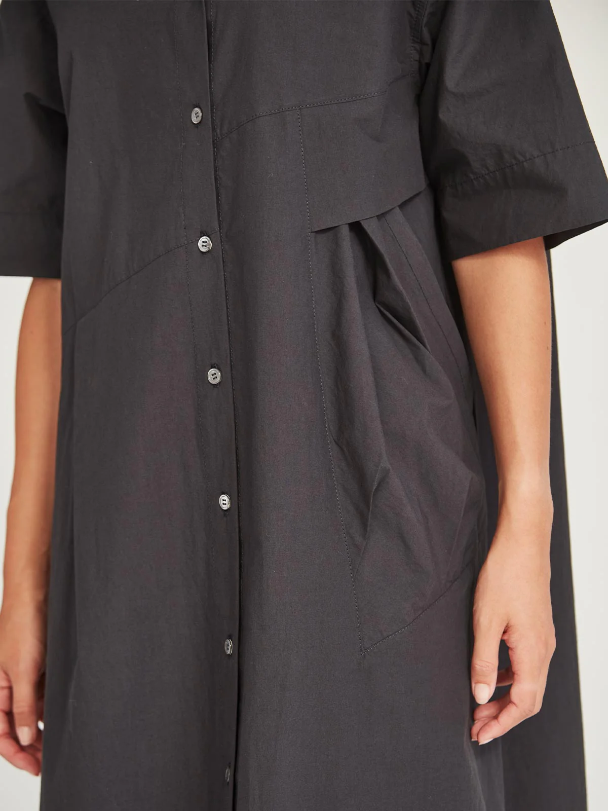 Sills Stefan Shirt Dress - Black