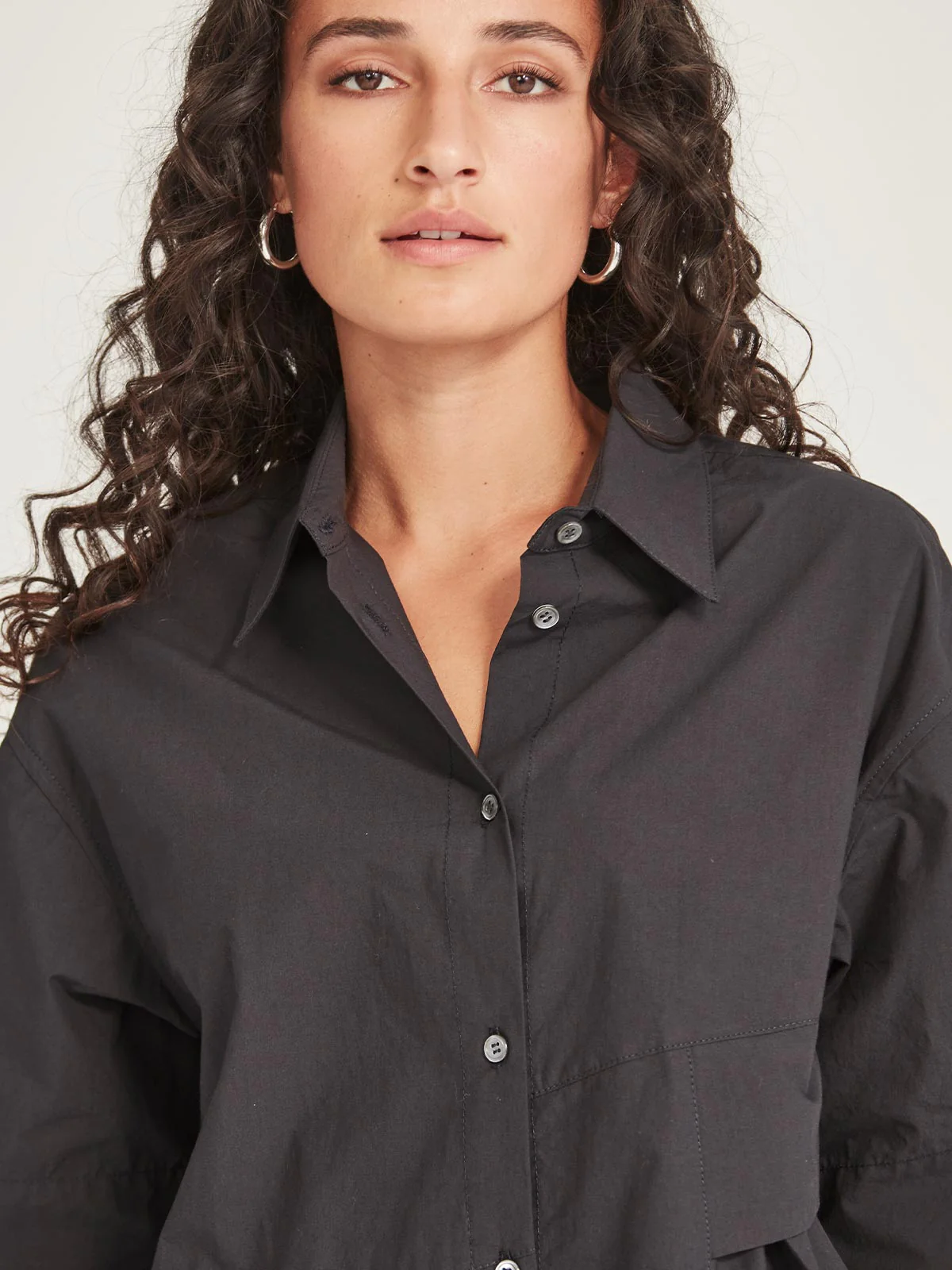 Sills Stefan Shirt Dress - Black