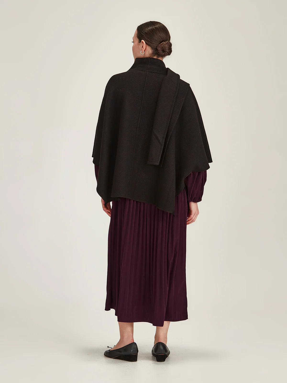 Sills Tilly Wool Cape - Black