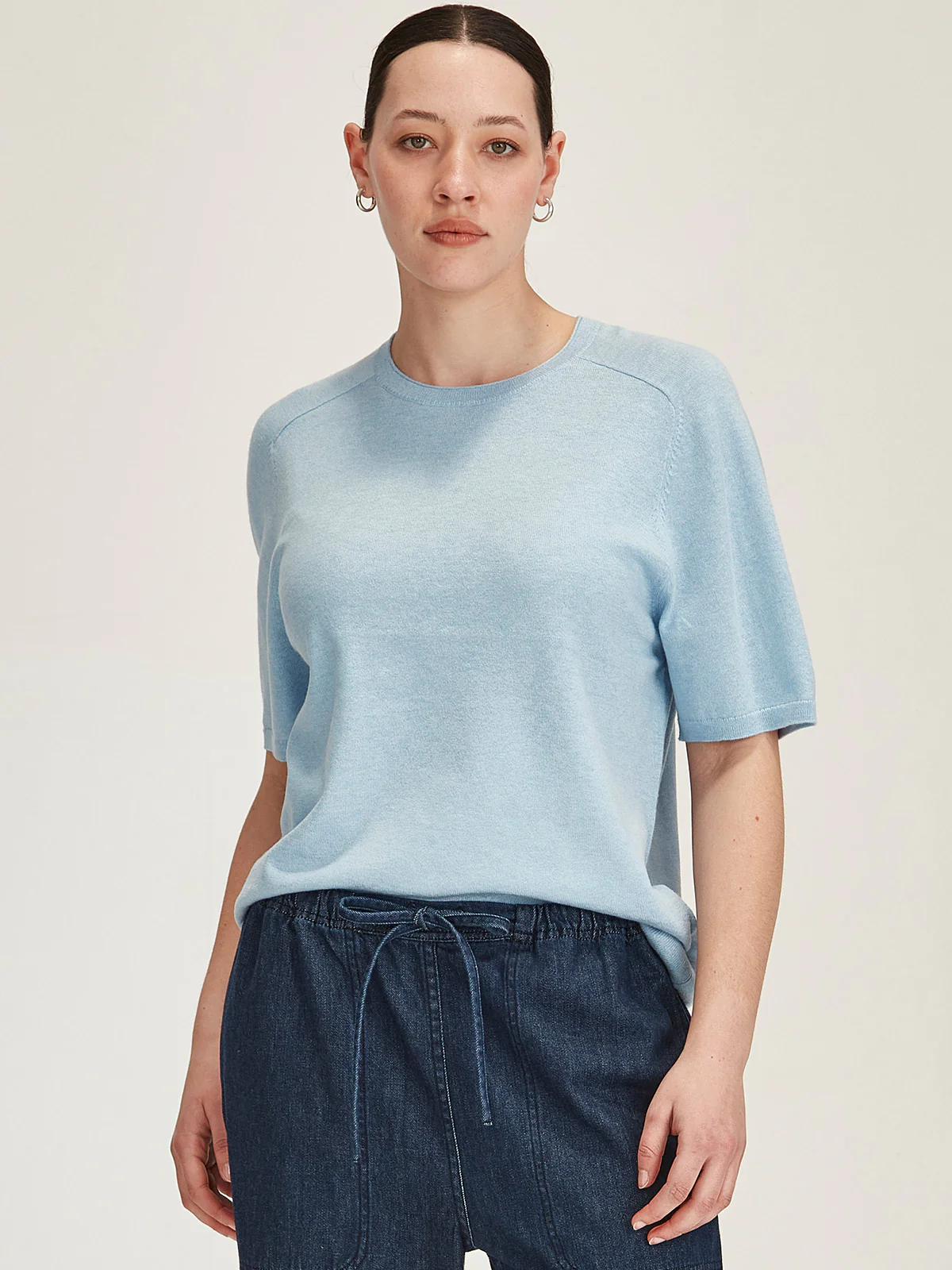 Sills Cecilia Knit Tee - Air Blue