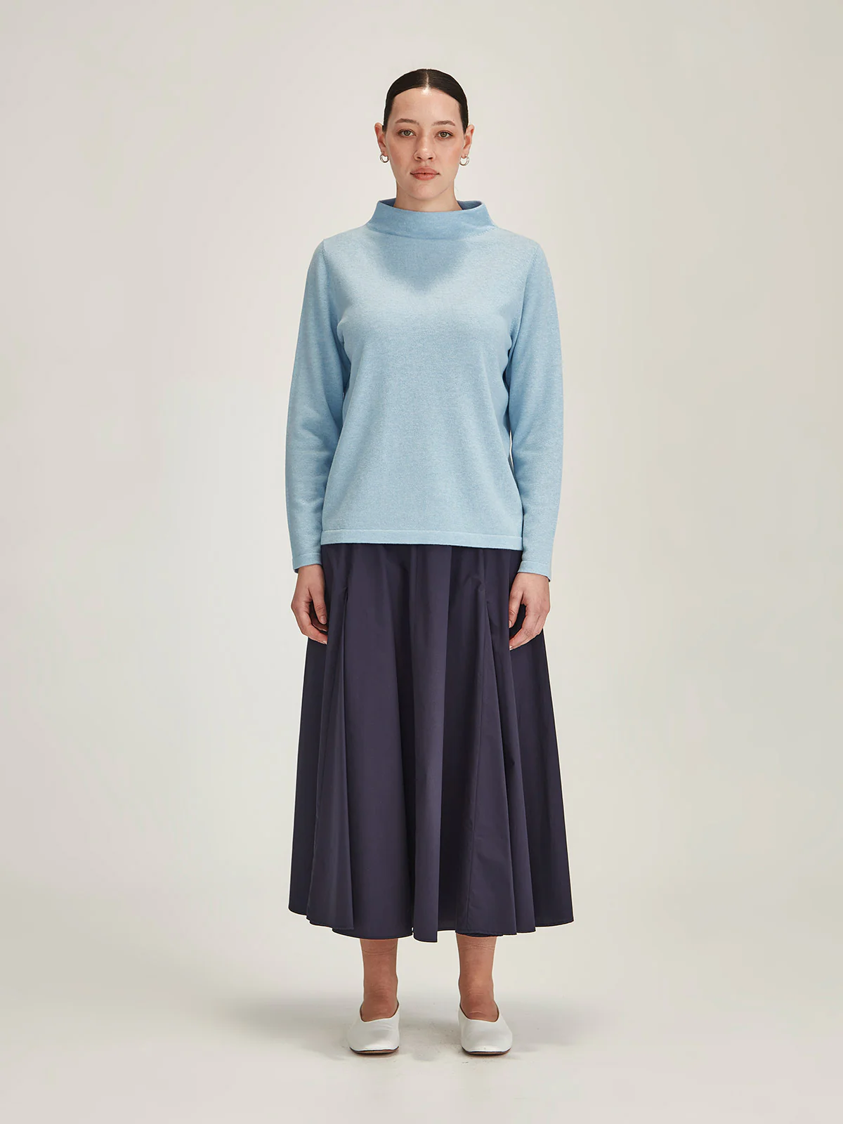 Sills Tamsin Funnel Neck - Air Blue