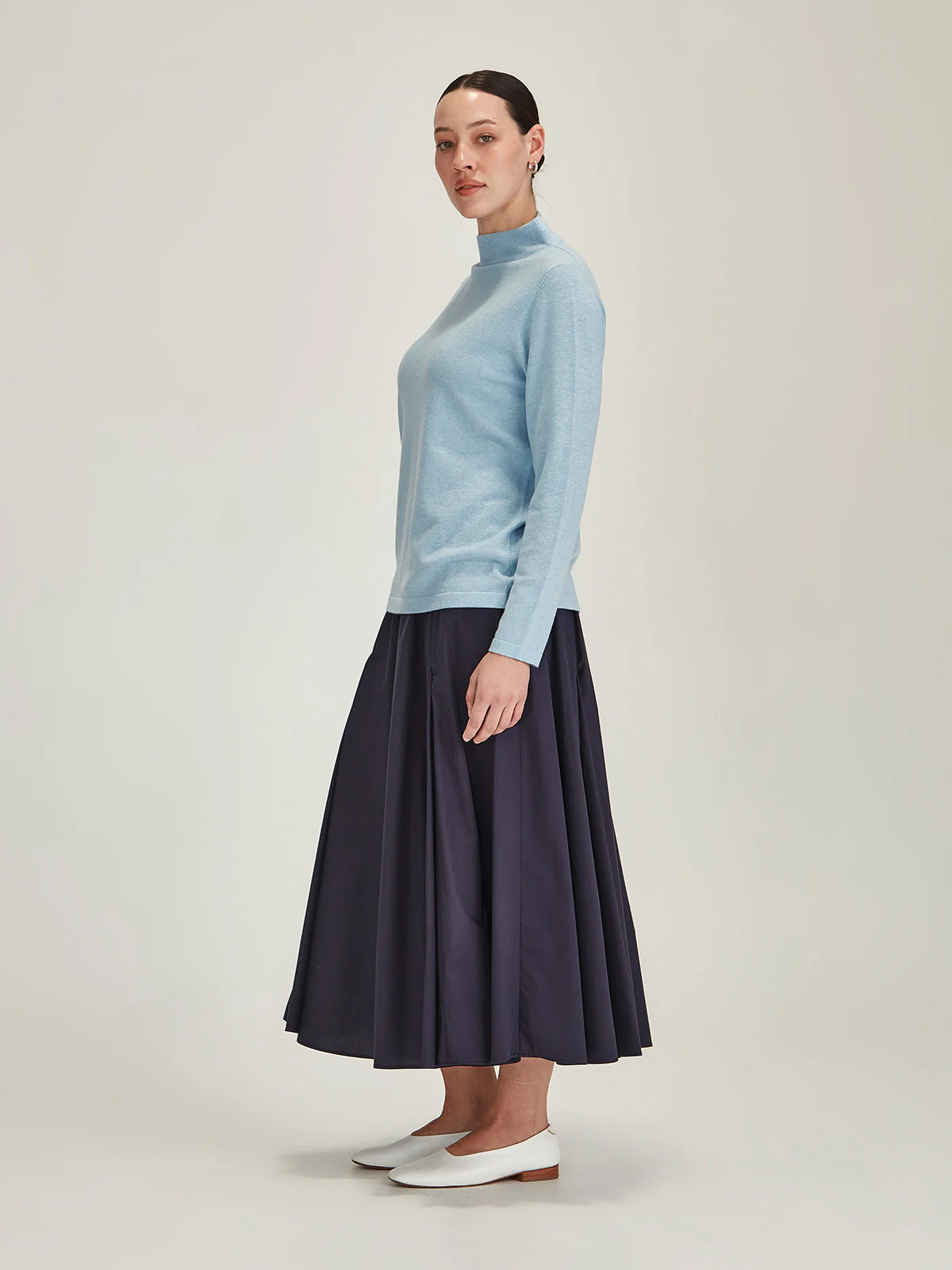 Sills Tamsin Funnel Neck - Air Blue