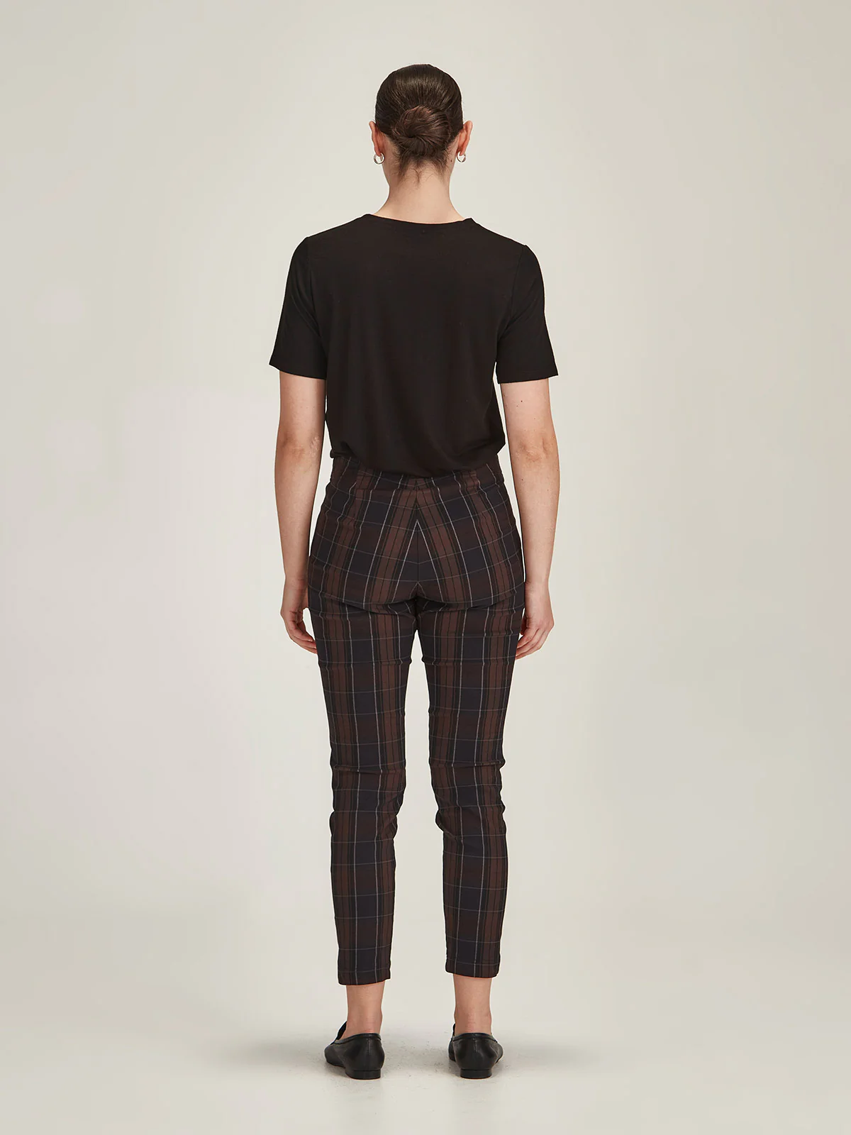 Sills Plaid Emily Jogger - Chocolate Plaid