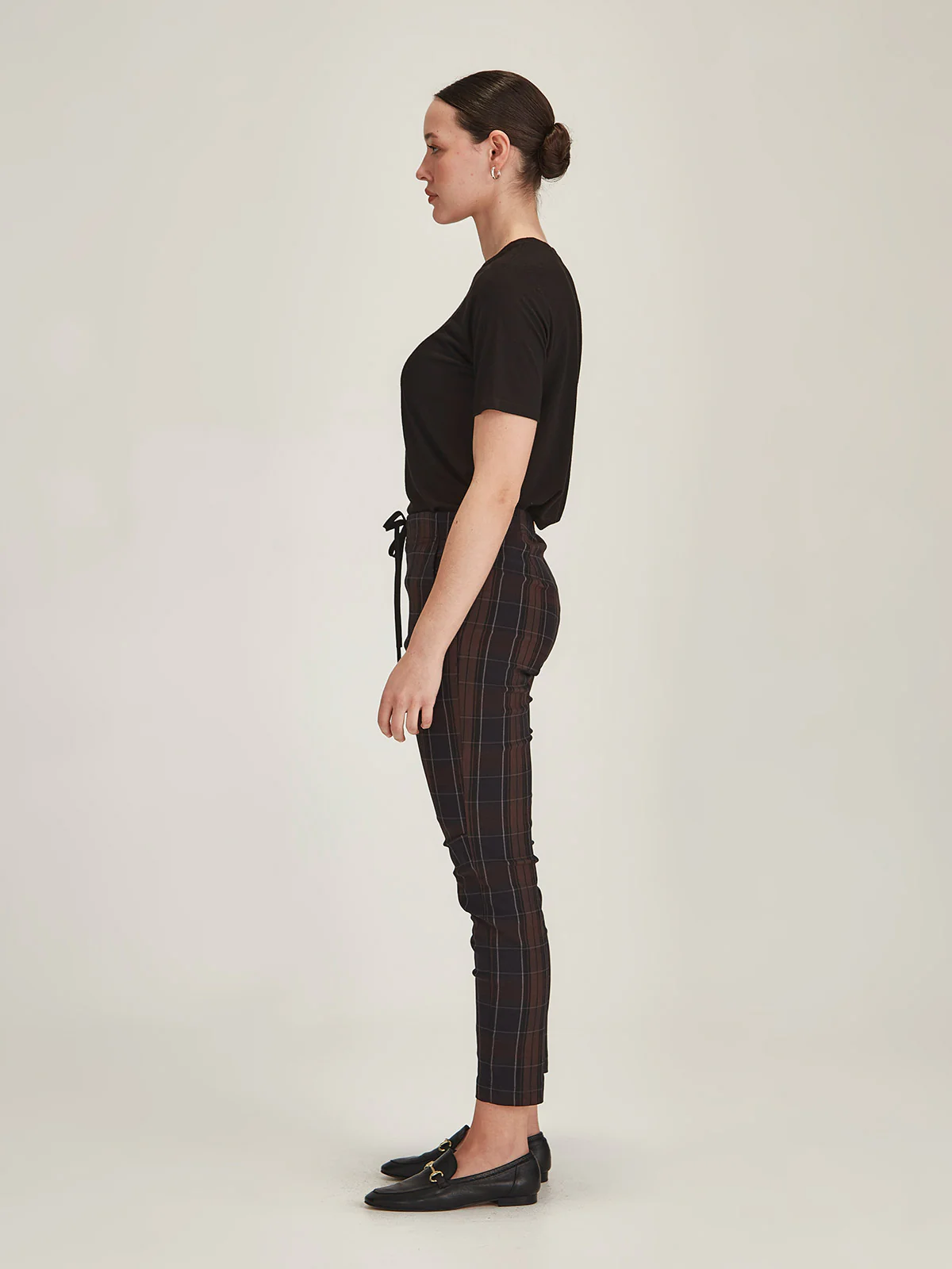 Sills Plaid Emily Jogger - Chocolate Plaid